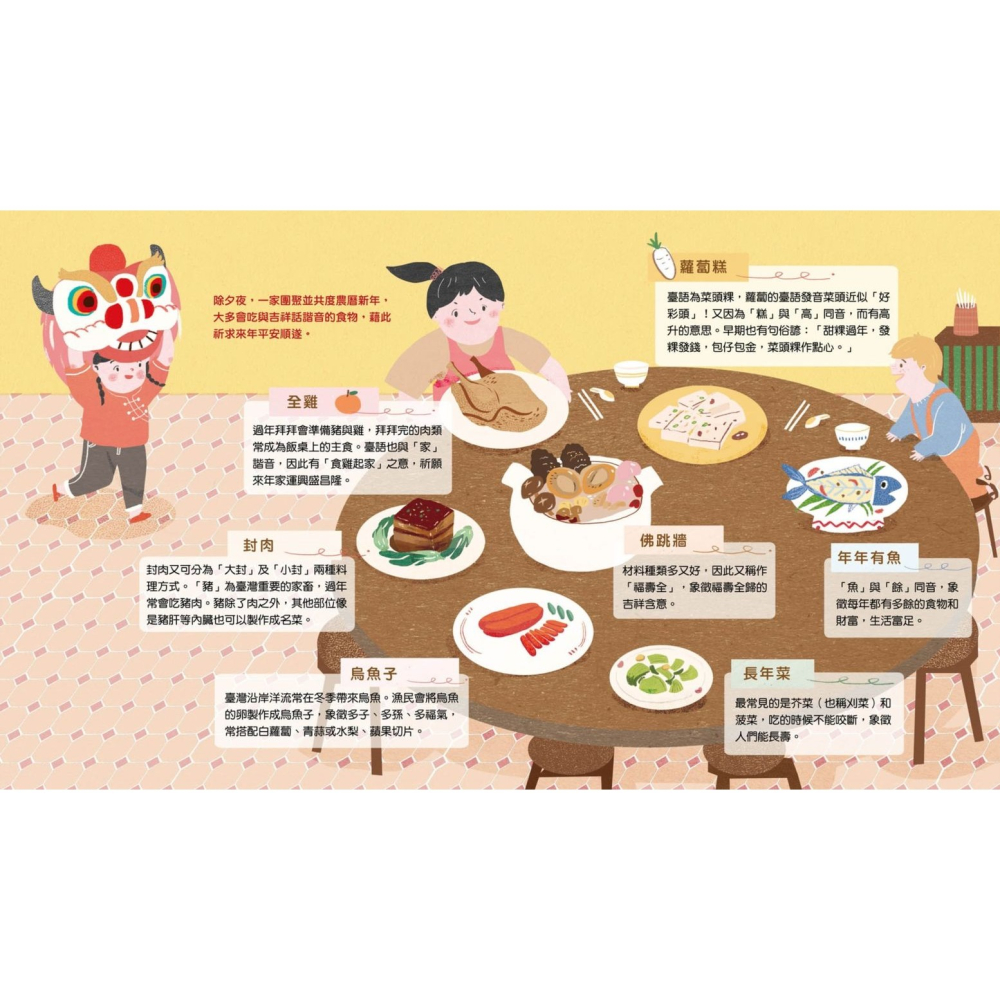 好好吃的節慶美食(小光點)【元宵節/春節/端午節/中秋節...，6個傳統節日，32種美食，帶孩子了解食物的涵義與故事】-細節圖4