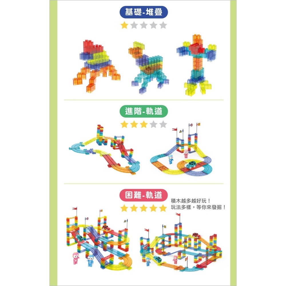 磁力積木軌道車(小牛津)【磁力片+積木+軌道/空間建構/手指精細動作/手眼協調/創造想像/色彩辨識/邏輯思維】-細節圖11