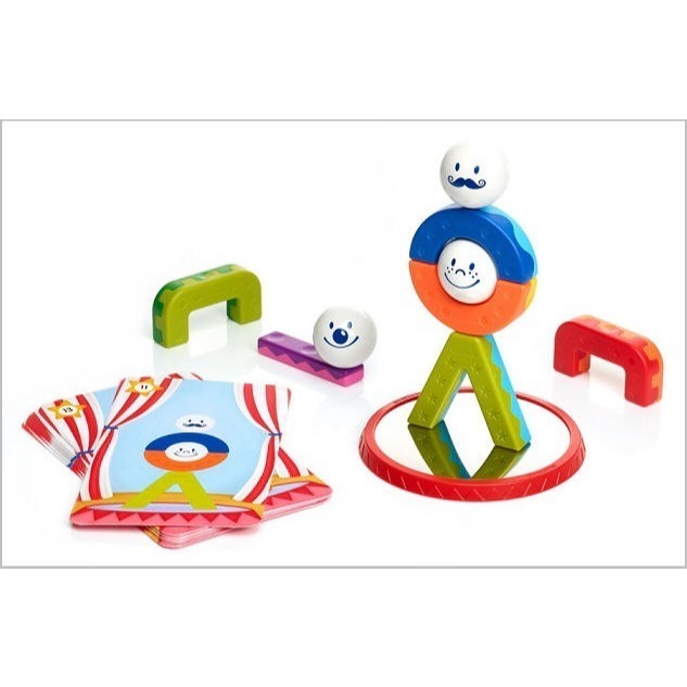 磁力接接棒-馬戲團平衡樂(上誼)【比利時SMARTMAX-顏色與形狀辨識/手眼協調與肌肉訓練/平衡與堆疊能力/磁力探索】-細節圖3