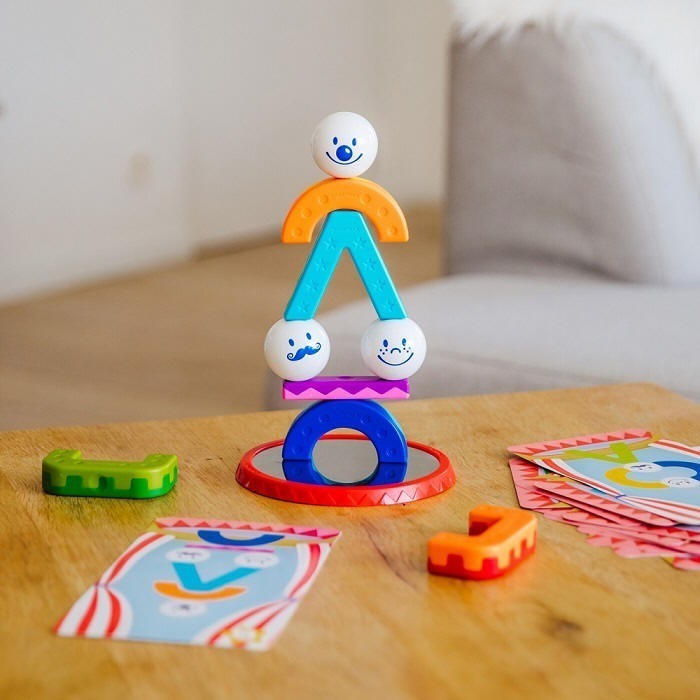 磁力接接棒-馬戲團平衡樂(上誼)【比利時SMARTMAX-顏色與形狀辨識/手眼協調與肌肉訓練/平衡與堆疊能力/磁力探索】-細節圖4