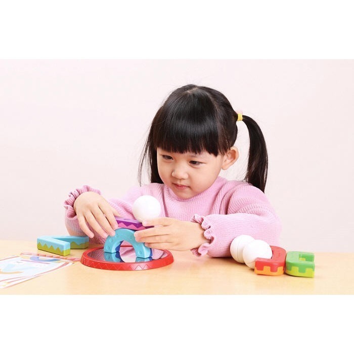 磁力接接棒-馬戲團平衡樂(上誼)【比利時SMARTMAX-顏色與形狀辨識/手眼協調與肌肉訓練/平衡與堆疊能力/磁力探索】-細節圖6