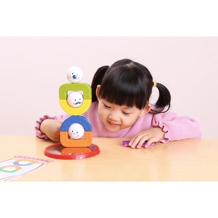 磁力接接棒-馬戲團平衡樂(上誼)【比利時SMARTMAX-顏色與形狀辨識/手眼協調與肌肉訓練/平衡與堆疊能力/磁力探索】-細節圖7