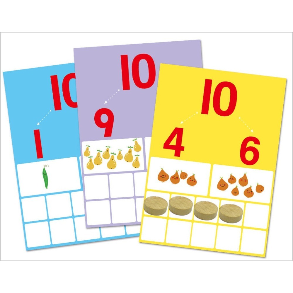 1-10數學學習盒(東雨)【最超值實用的6合1數學啟蒙學習寶盒~數概念/數字認知/計數/數&量配對/加減法概念】-細節圖3