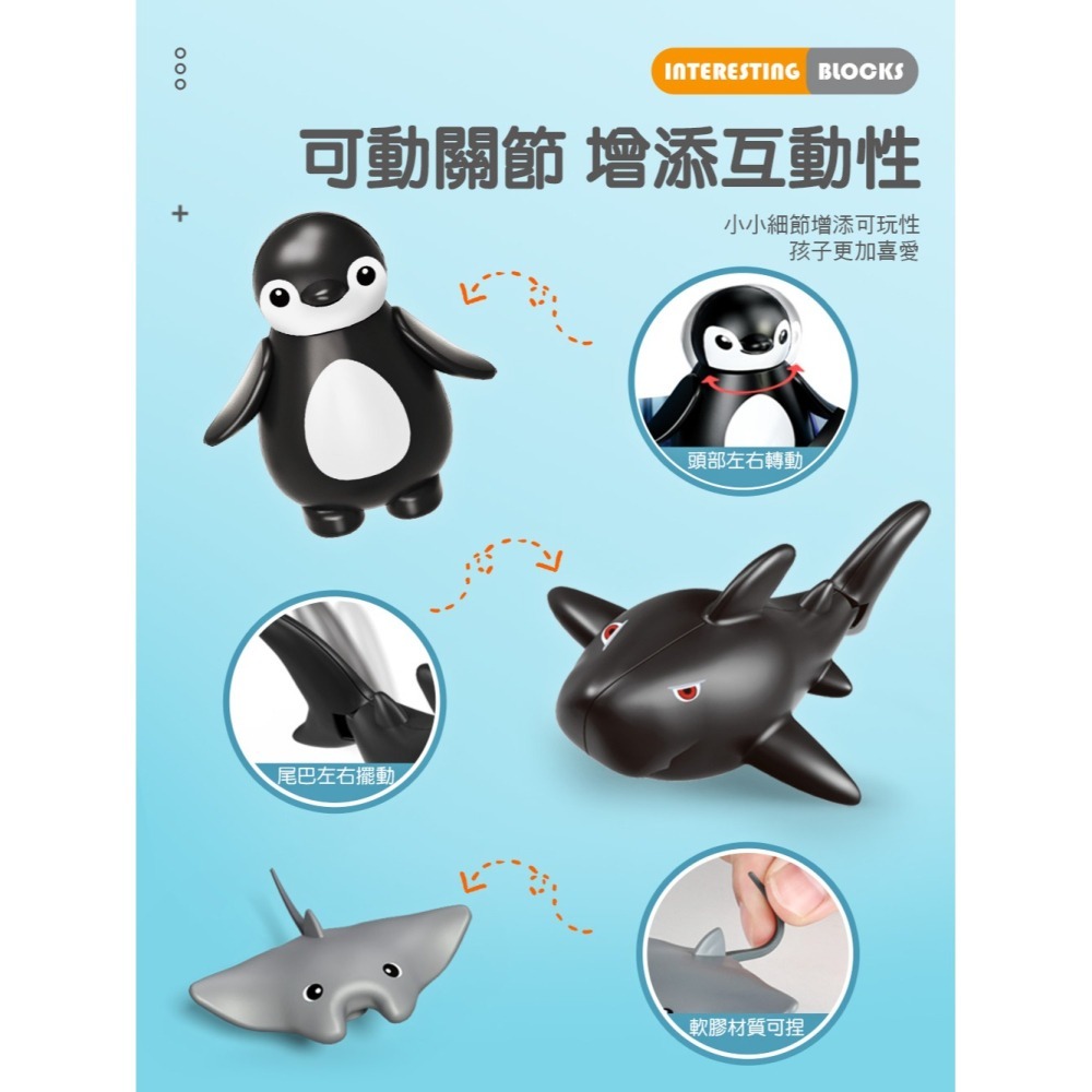 企鵝滑道樂園(風車)【特殊大顆粒積木+組裝說明手冊/軌道積木/空間立體邏輯/手部肌肉發展/手眼協調/ST安全玩具檢驗】-細節圖7