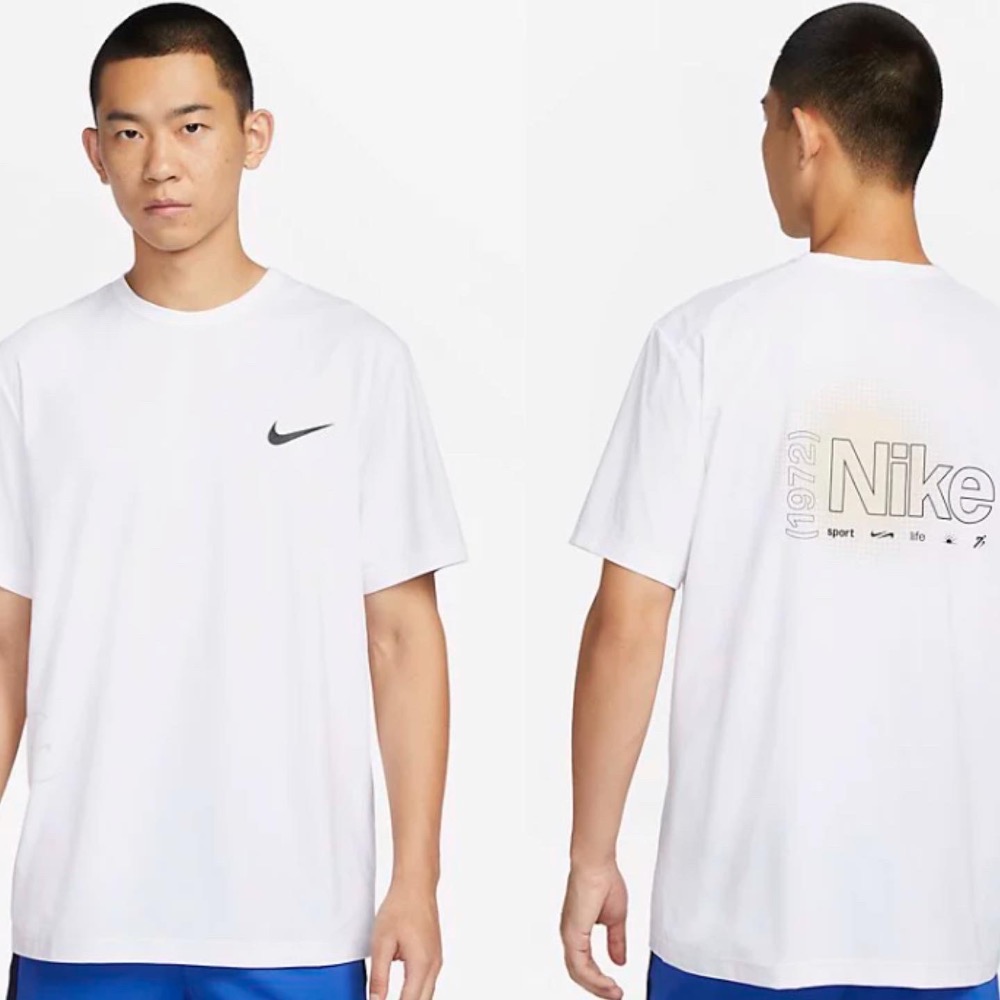 現貨黑M+預購～Nike Dri-FIT UV Hyverse 1972防曬速乾短袖運動上衣-細節圖2