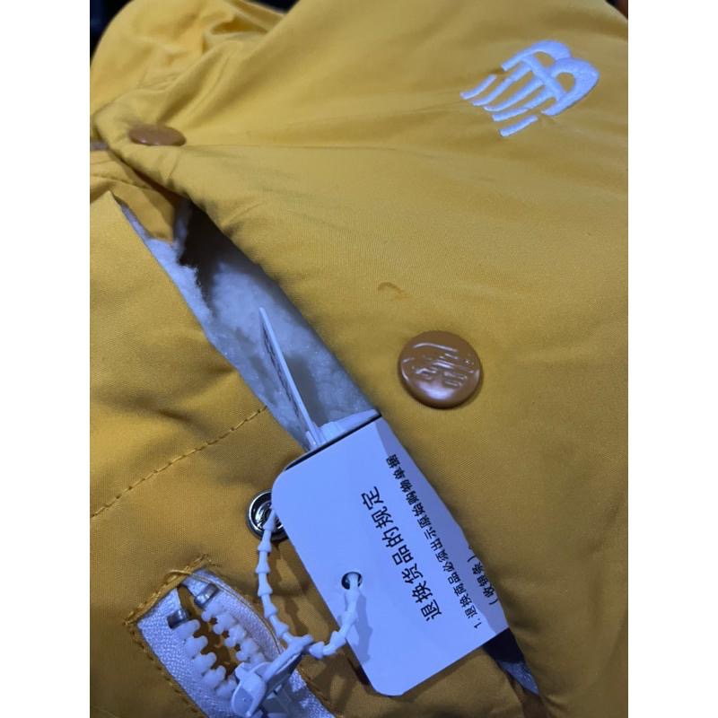 福利品 瑕疵黃L New balance NB 羊羔毛 風衣 夾克 外套 雙面穿-細節圖9