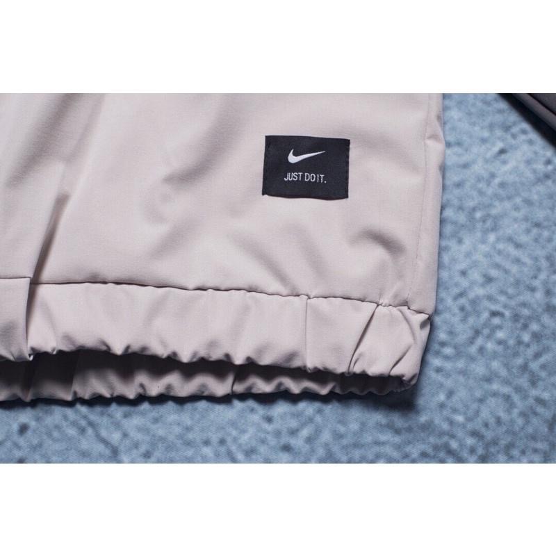 現貨 米灰撞色 Nike 拼接 復古 拼色 微高領 風衣 連帽 外套-細節圖8
