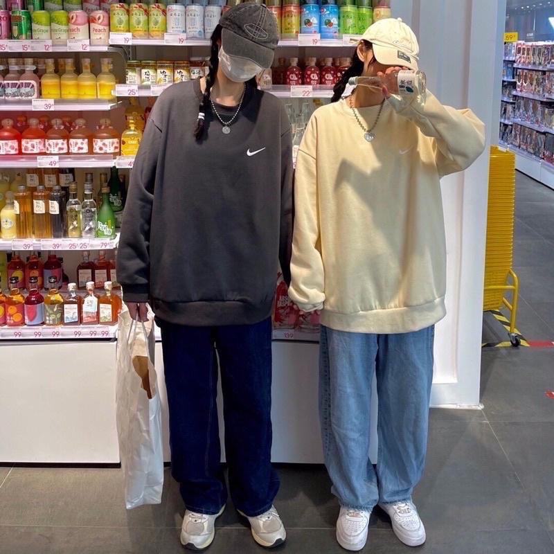 搶秋特價😍Nike 簡約 刺繡 小LOGO 加絨 長袖 衛衣 大學-細節圖3