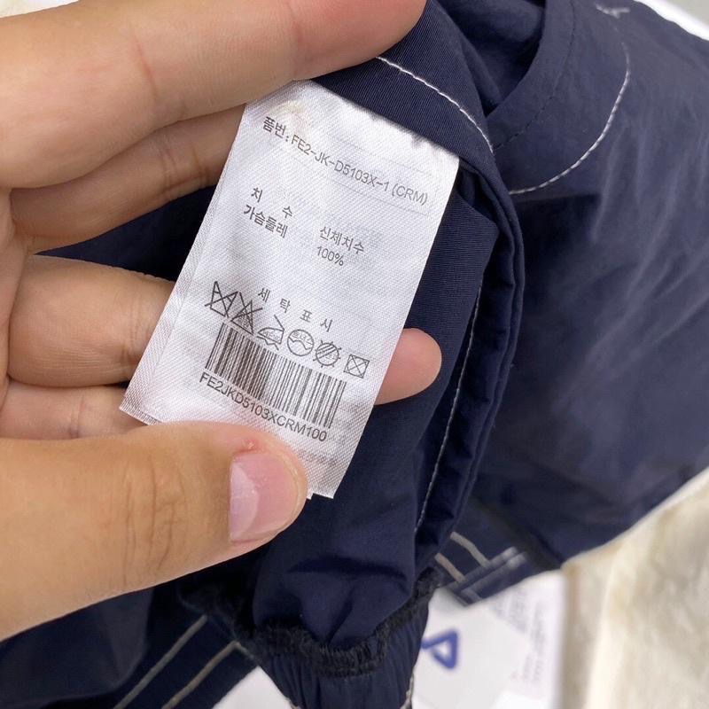 現貨 韓國 FILA 復古 運動風 拼色 拼接 春夏款 風衣 外套-細節圖9