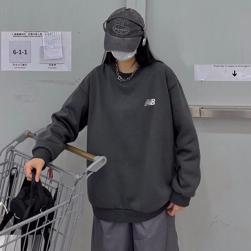 現貨深灰M.L.XL出清特價 New balance NB 刺繡 LOGO 長袖 衛衣 大學T-細節圖2