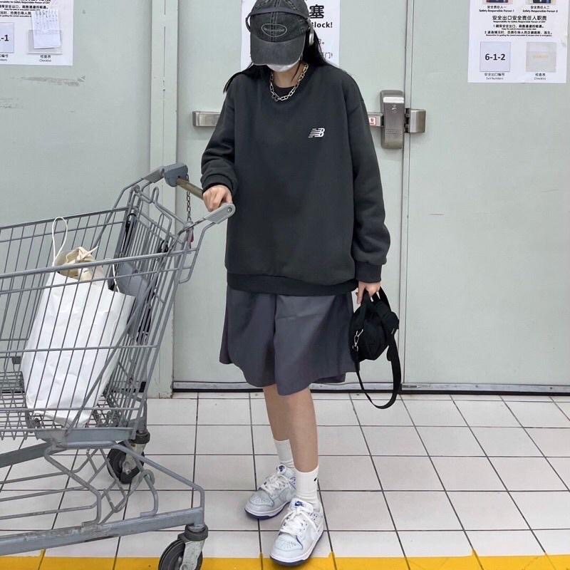 現貨深灰M.L.XL出清特價 New balance NB 刺繡 LOGO 長袖 衛衣 大學T-細節圖3