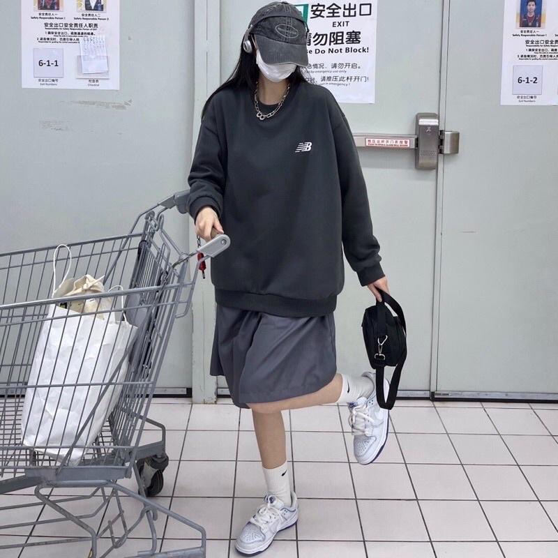 現貨深灰M.L.XL出清特價 New balance NB 刺繡 LOGO 長袖 衛衣 大學T-細節圖4