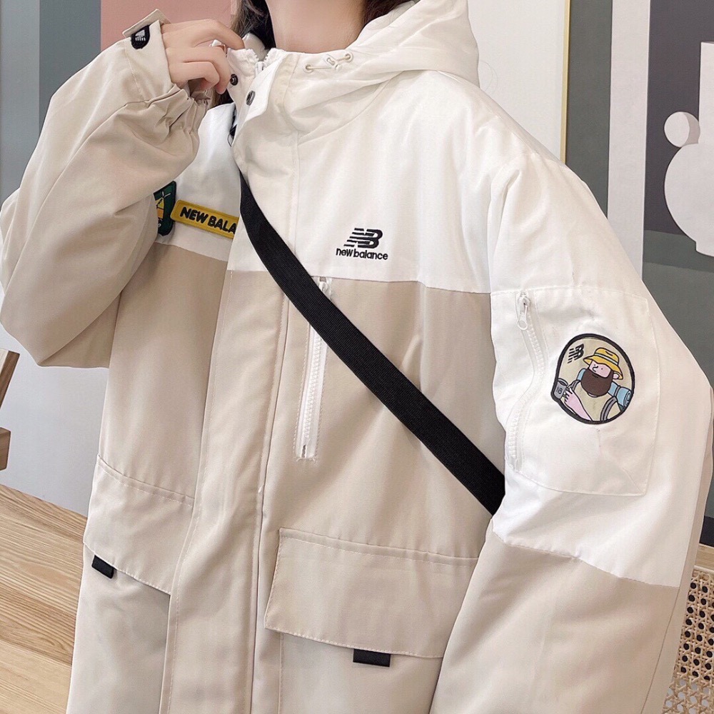 現貨 New balance JHI 聯名Jeon hwangil 風衣舖棉 棉襖 插畫家 工裝 衝鋒 夾克外套-細節圖7