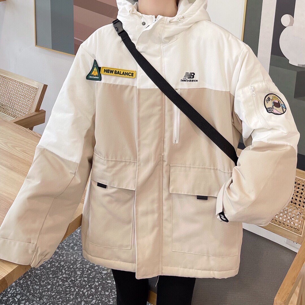 現貨 New balance JHI 聯名Jeon hwangil 風衣舖棉 棉襖 插畫家 工裝 衝鋒 夾克外套-細節圖2