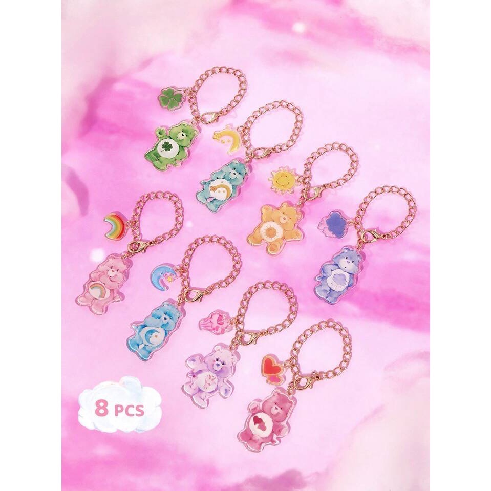 客訂 Care Bears 彩虹熊 吊飾 鑰匙圈-細節圖3