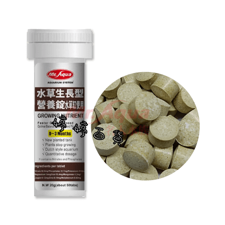 MR.AQUA 水族先生 水草生長型營養錠（新設缸0~3個月）水草發根 莖葉快速生長 婷婷水族 兩棲爬寵-細節圖4