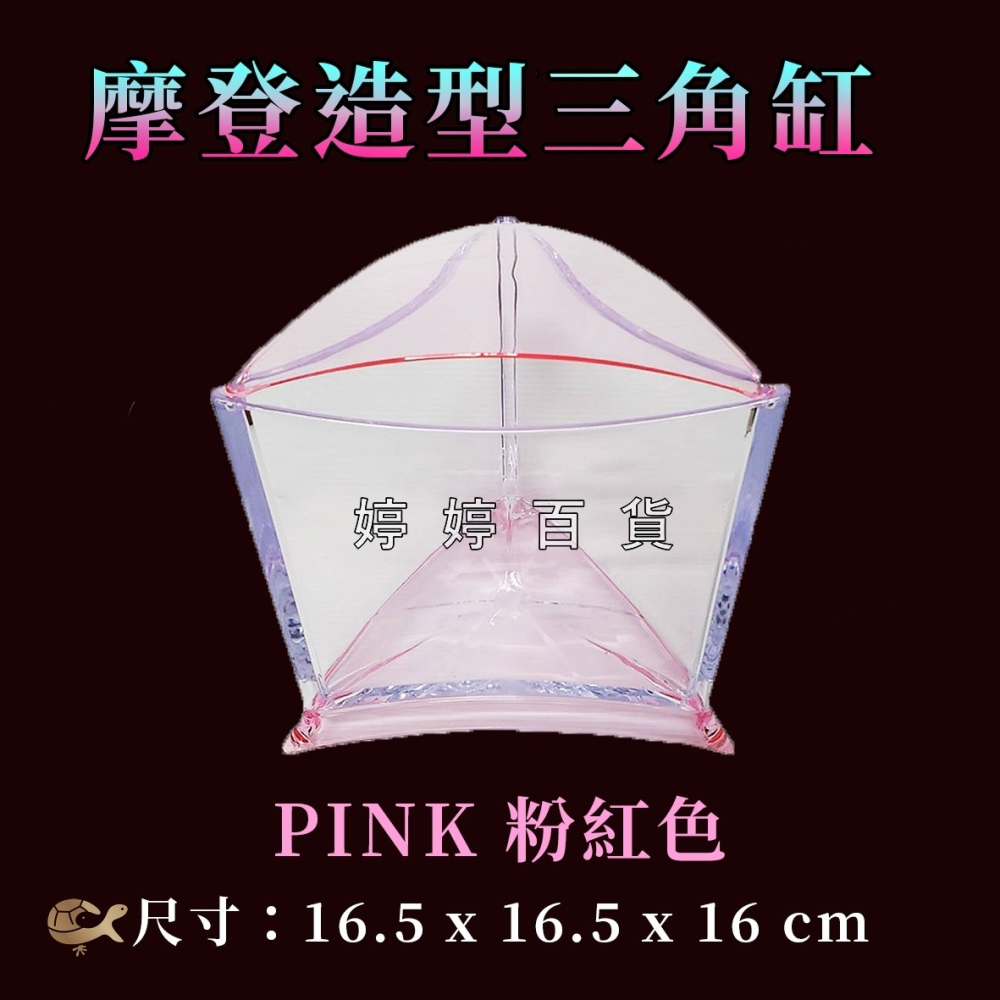 伊士達 ISTA 摩登造型三角缸 造型缸 迷你缸 鬥魚缸 可堆疊 透明度高 小型魚 水草 角蛙 婷婷水族 兩棲爬寵-細節圖5