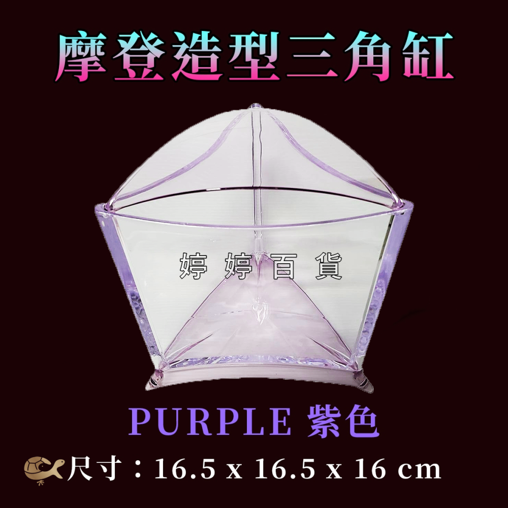 伊士達 ISTA 摩登造型三角缸 造型缸 迷你缸 鬥魚缸 可堆疊 透明度高 小型魚 水草 角蛙 婷婷水族 兩棲爬寵-細節圖6