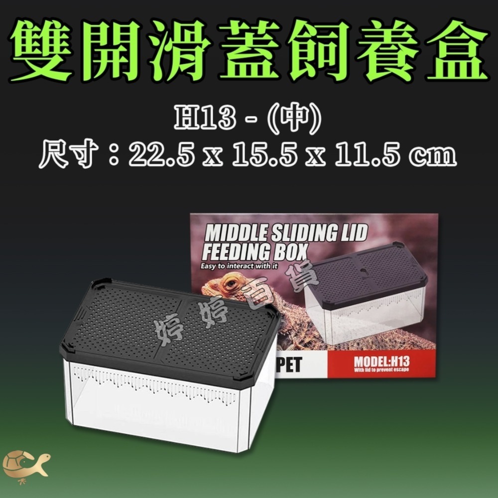諾摩 雙開磁吸滑蓋式飼養盒 高透飼養盒 兩棲爬蟲 角蛙 蜥蜴 蛇 守宮 蜘蛛 昆蟲 蠶寶寶 婷婷水族 兩棲爬寵-規格圖8