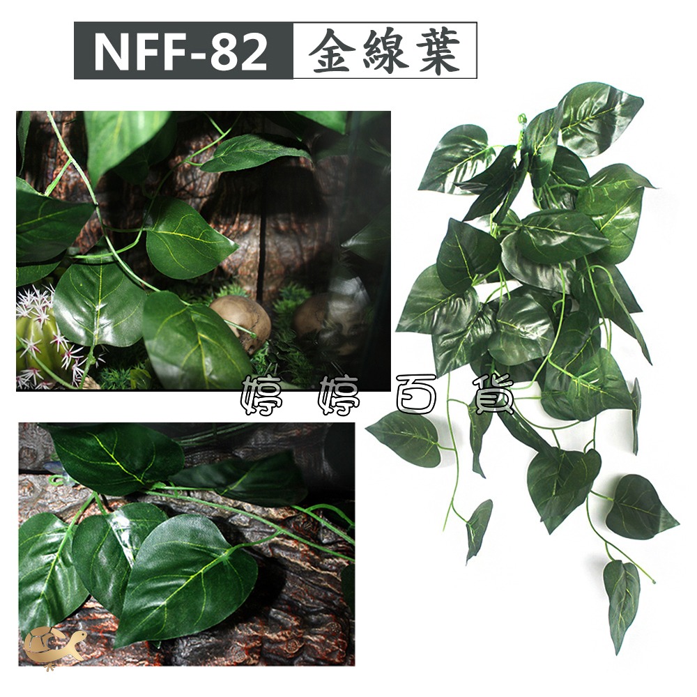 諾摩 仿真掛葉 植物造景 仿真樹葉 仿真花草 水陸生態缸 藤蔓 藤葉 模擬植物 飼養箱造景 婷婷水族 兩棲爬寵-細節圖4