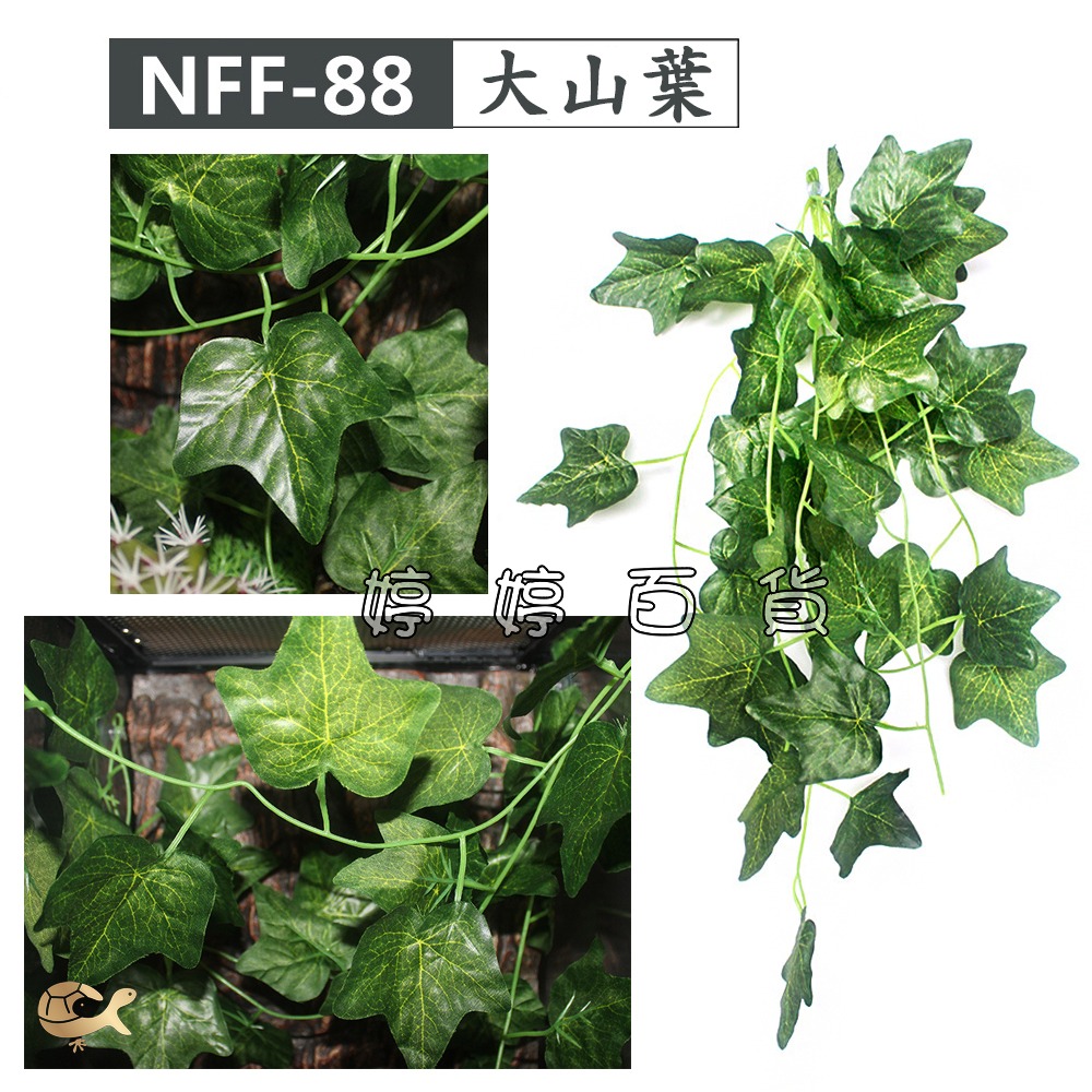 諾摩 仿真掛葉 植物造景 仿真樹葉 仿真花草 水陸生態缸 藤蔓 藤葉 模擬植物 飼養箱造景 婷婷水族 兩棲爬寵-細節圖7
