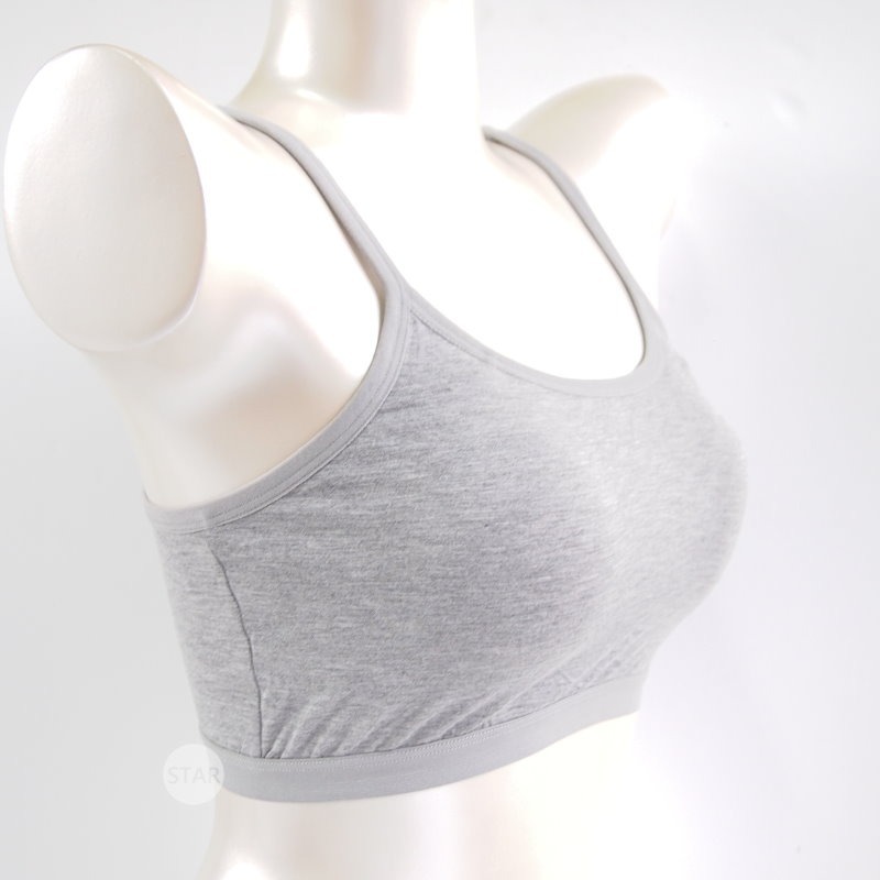星光平價內衣。一件出門 簡單有型 超舒適材質細肩帶背心/運動內衣/無鋼圈內衣。舒適零著感 微加厚 胸型更漂亮。1897-細節圖6