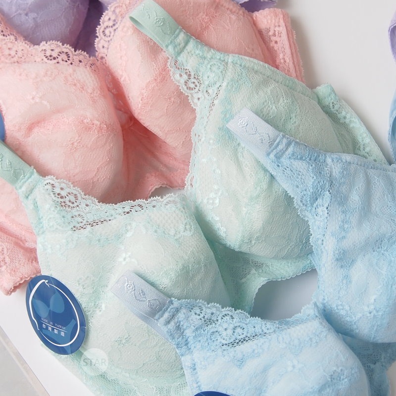 <星光>台灣製浪漫精靈四色大罩杯全罩式蕾絲內衣。內月牙集中防外擴。包覆舒適穩定。C.D.E.F.G罩。1317-細節圖2