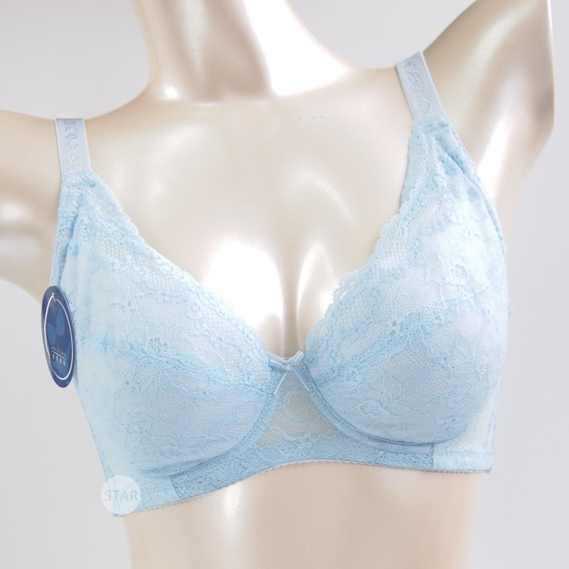 <星光>台灣製浪漫精靈四色大罩杯全罩式蕾絲內衣。內月牙集中防外擴。包覆舒適穩定。C.D.E.F.G罩。1317-細節圖3