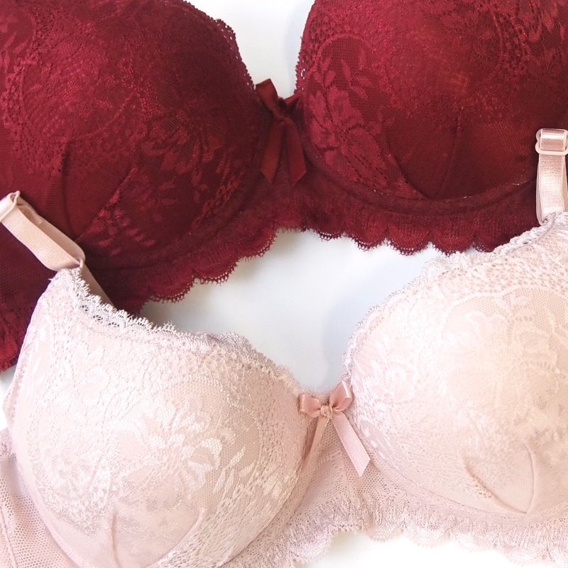 <星光>浪漫蕾絲細肩帶無鋼圈反重力托胸內衣。集中上托 胸型渾圓飽滿。34B 36B 38B 40B罩2720首波特價-細節圖5