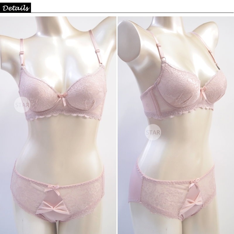 <星光>浪漫蕾絲細肩帶無鋼圈反重力托胸內衣。集中上托 胸型渾圓飽滿。34B 36B 38B 40B罩2720首波特價-細節圖6