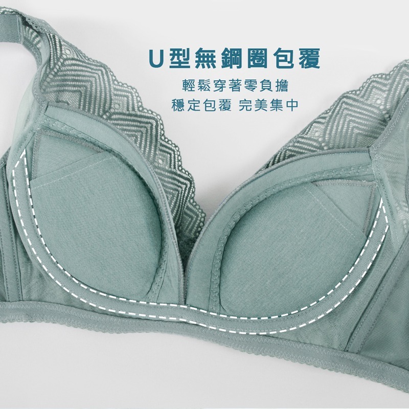 <星光>台灣製大尺碼無鋼圈內衣1302-細節圖2