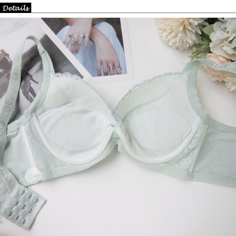 <星光>台灣製粉嫩糖色蕾絲薄襯機能型內衣。舒適集中 防外擴。B.C.D罩1340-細節圖2