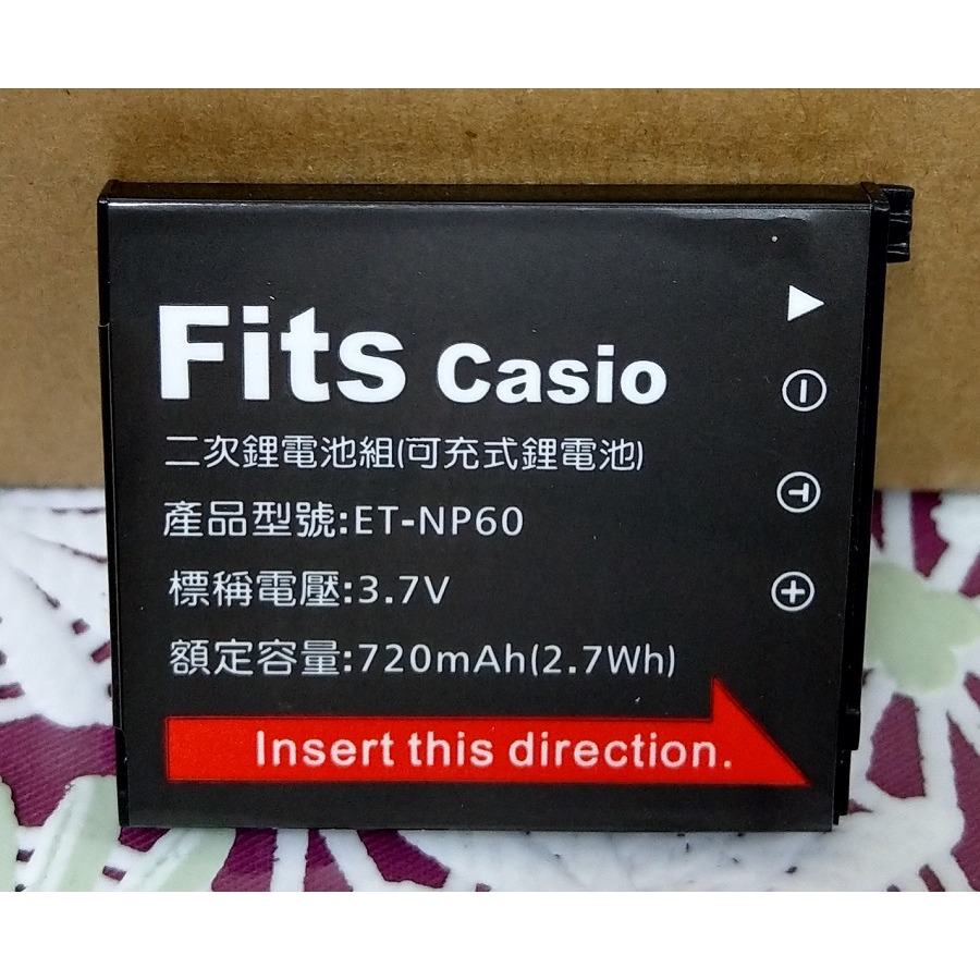 【電池BOSS】台灣世訊副廠電池※ET-CNP60（相容 Casio NP-60 電池）-細節圖2