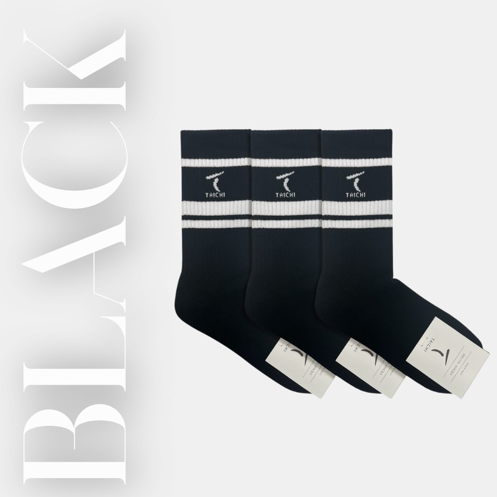 TAICHI素T專賣｜獨家訂製襪(黑/白/麻灰)-規格圖1