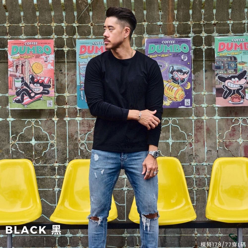 ◖24H快速出貨◗ TAICHI素T | 克魯斯｜大衛長袖版 捲袖不滑落 線條剛剛好-細節圖5