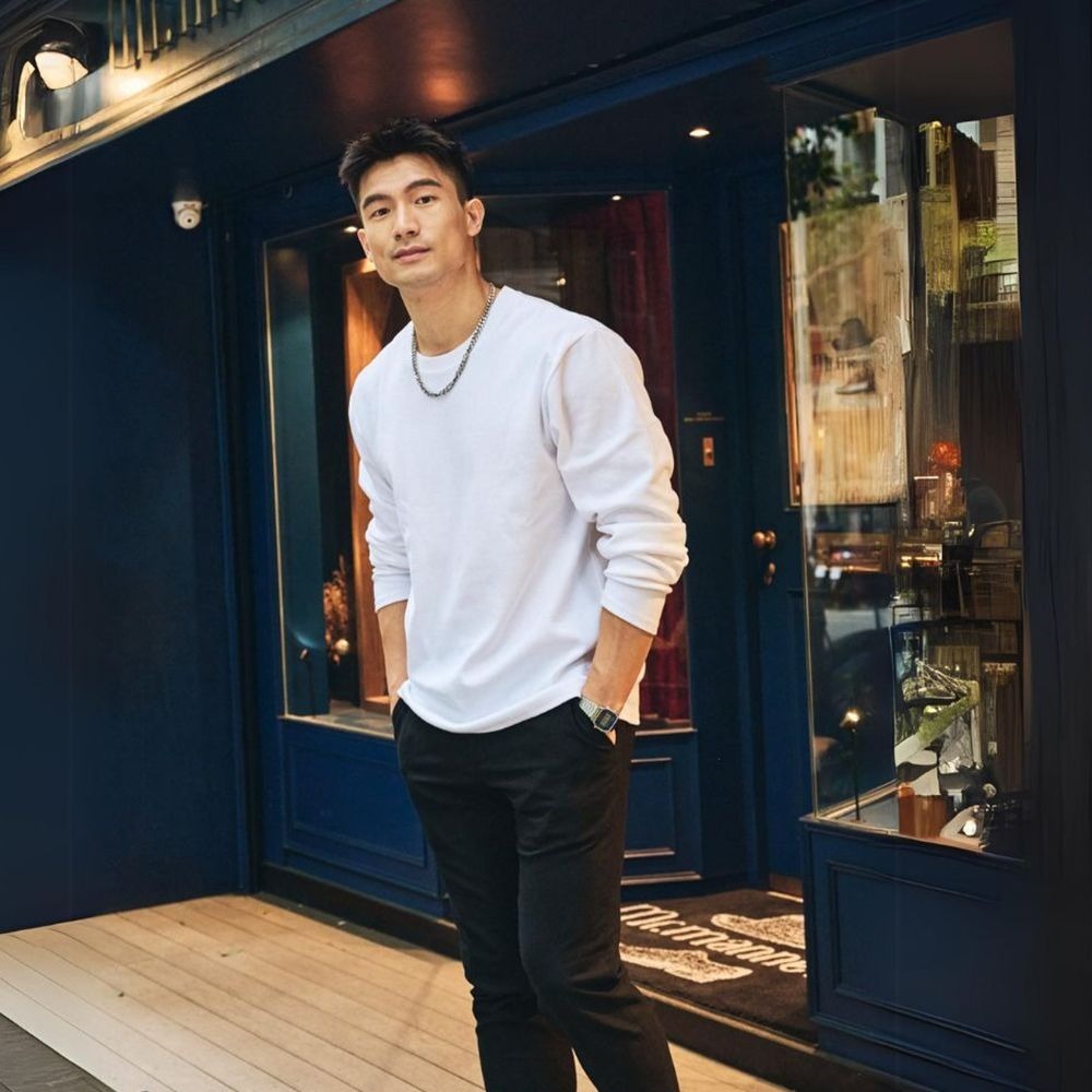 ◖24H快速出貨◗ TAICHI素T | HIDE | 重磅羅紋彈力抗激凸男生長袖素色T恤(厚磅,高磅,素T,大尺碼)-細節圖4