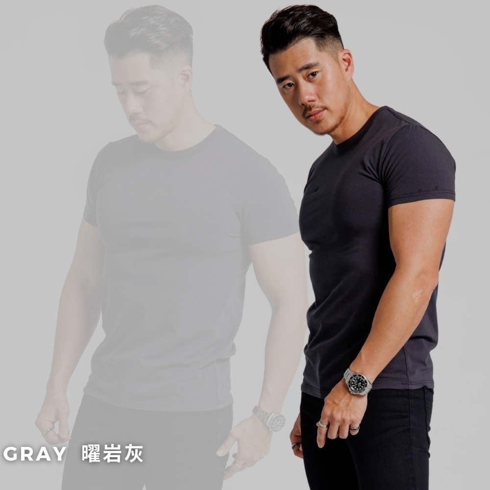 ◖現貨快速出貨◗ TAICHI素T專賣｜維托｜大衛2.0暢銷冠軍健身肌肉短袖素色男生T恤(大尺碼/抗激凸厚磅高磅)-規格圖10