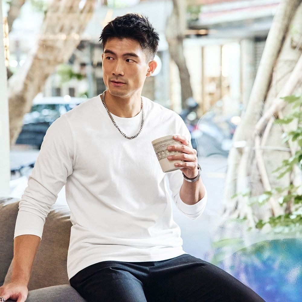 ◖現貨快速出貨◗ TAICHI素T專賣 | 賈伯斯 | 超重磅厚磅高磅硬挺修身抗激凸長袖男素T恤(寬鬆/大尺碼厚實-細節圖2