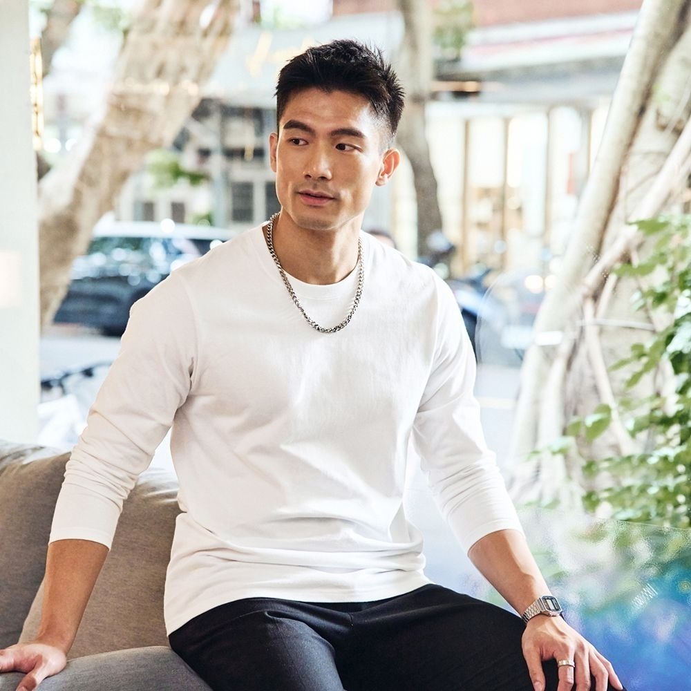 ◖現貨快速出貨◗ TAICHI素T專賣 | 賈伯斯 | 超重磅厚磅高磅硬挺修身抗激凸長袖男素T恤(寬鬆/大尺碼厚實-規格圖7