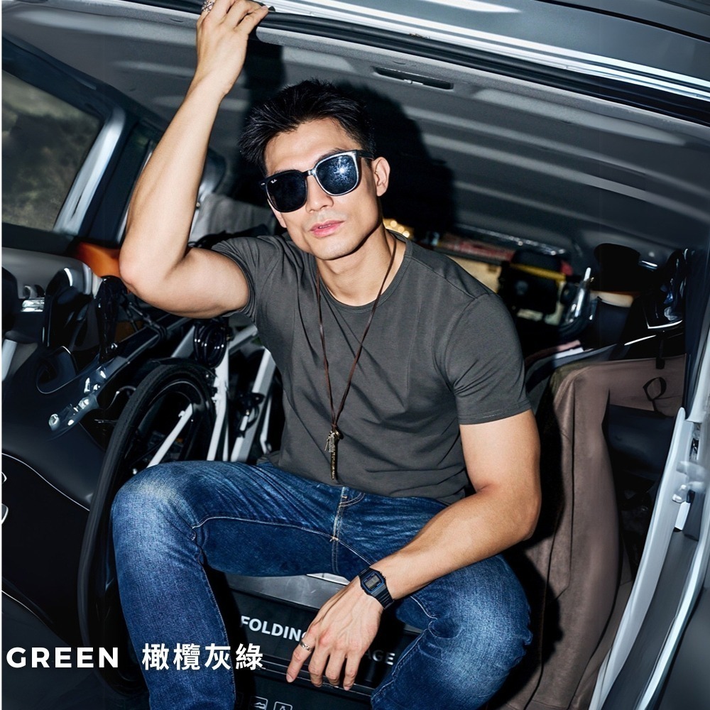 ◖現貨快速出貨◗ TAICH素T專賣｜大衛｜貝克漢7.0oz合身剪裁健身包覆上胸短袖男T素色T恤(大尺碼/抗激凸)-細節圖9