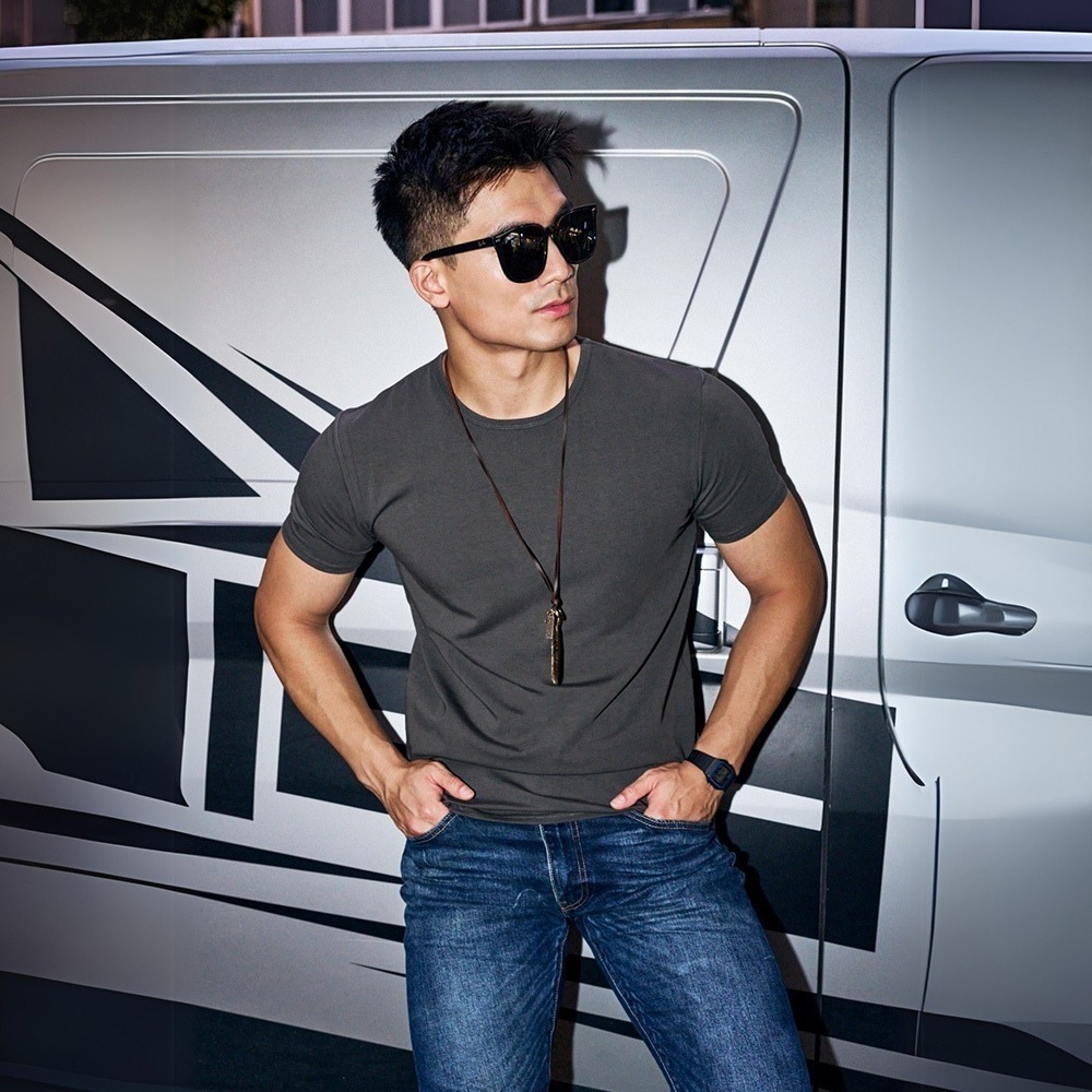 ◖現貨快速出貨◗ TAICH素T專賣｜大衛｜貝克漢7.0oz合身剪裁健身包覆上胸短袖男T素色T恤(大尺碼/抗激凸)-規格圖10