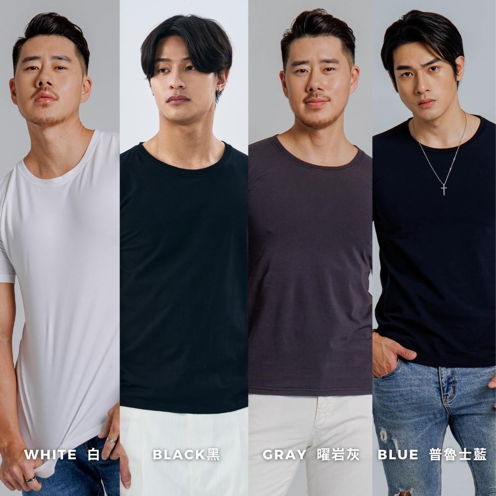 ◖現貨快速出貨◗ TAICHI素T專賣 | 飛魚 | 短版修身 視覺瞬間增高 素色男T 短袖棉T-細節圖4