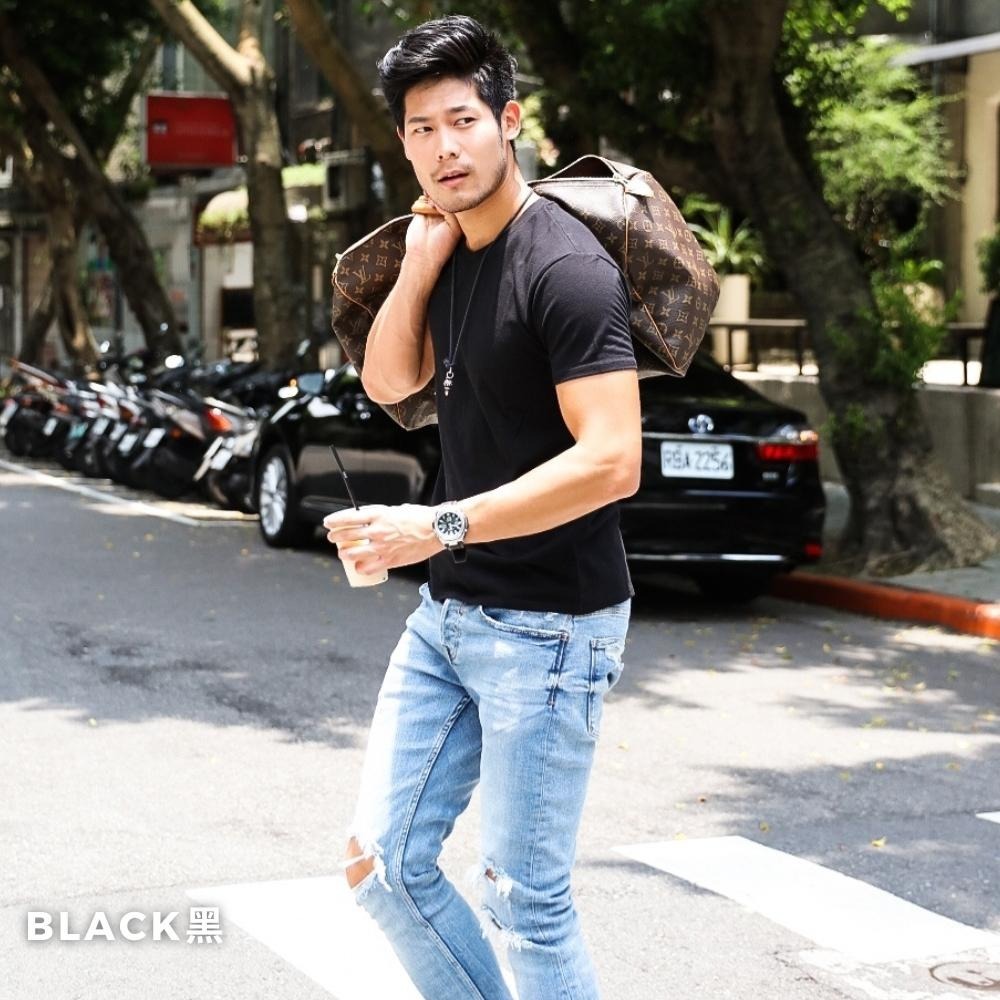 ◖現貨快速出貨◗ TAICHI素T專賣 | 飛魚 | 短版修身 視覺瞬間增高 素色男T 短袖棉T-細節圖6