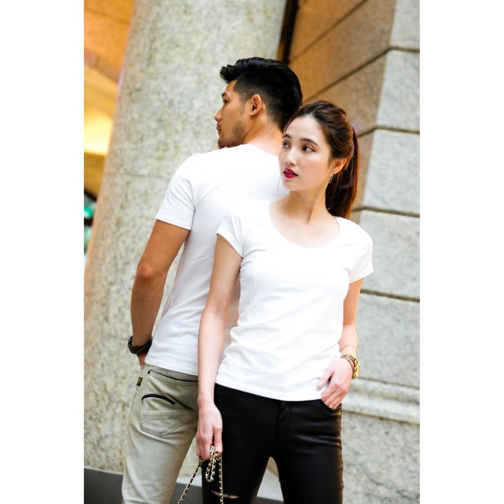 ◖24H快速出貨◗ TAICHI素T| 繆思 |  西裝外套上班族必備耐穿修身俐落穿著顯瘦版型女生U領素色短袖T恤-細節圖8