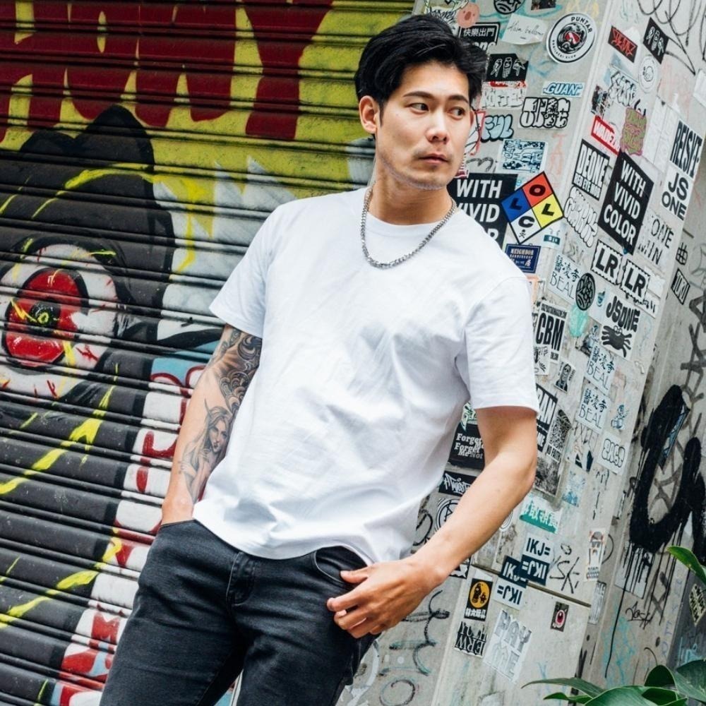 ◖現貨快速出貨◗ TAICHI素T專賣｜盔甲｜重磅 厚磅 超硬挺9.8oz純棉高磅抗激凸男生短袖T恤 素T 短T-細節圖9