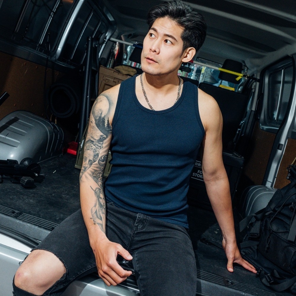 ◖現貨快速出貨◗ TAICHI素T專賣｜克里斯｜- 重磅 羅紋 男生 坦克背心 吊嘎 健身肌肉男T恤 厚磅 抗激凸-細節圖10