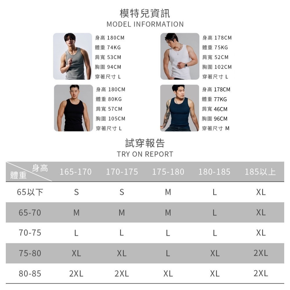 ◖現貨快速出貨◗ TAICHI素T專賣｜克里斯｜- 重磅 羅紋 男生 坦克背心 吊嘎 健身肌肉男T恤 厚磅 抗激凸-細節圖11