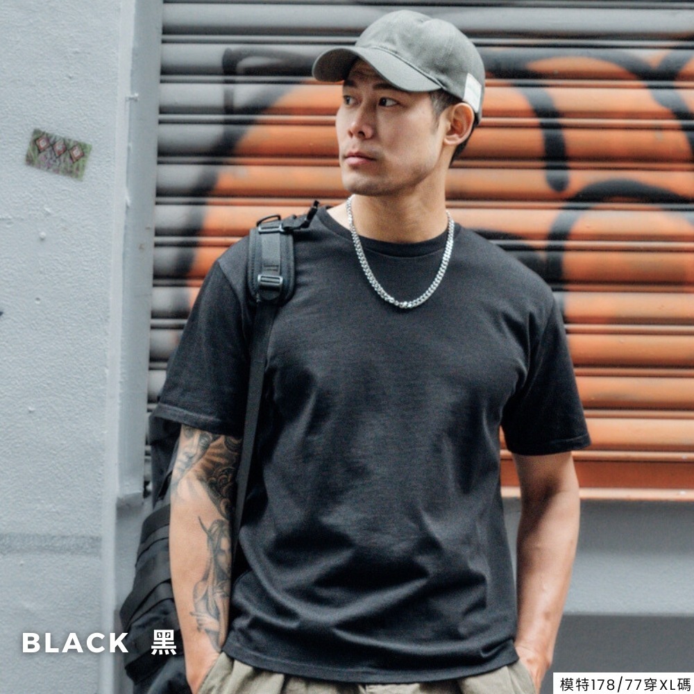 ◖現貨快速出貨◗TAICHI素T專賣｜西克｜韓版再製 11OZ厚磅重磅視覺顯高短版修身高磅純棉男生短袖素T(合身短版)-規格圖10