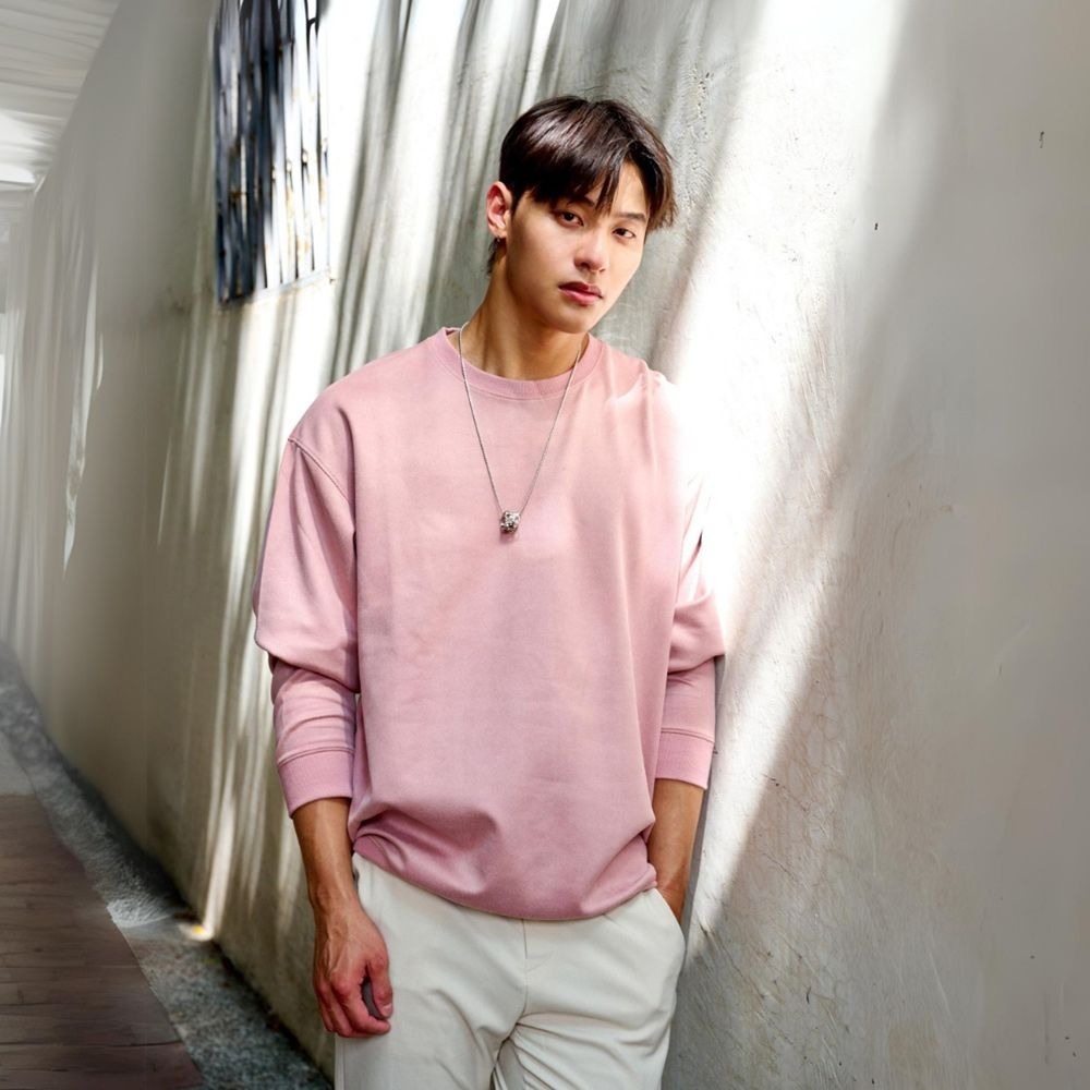 ◖現貨快速出貨◗ TAICHI素T專賣 | 麂皮大學T | 輕奢 重磅 寬鬆 休閒 麂皮絨 厚磅素色 長袖 素T-規格圖10