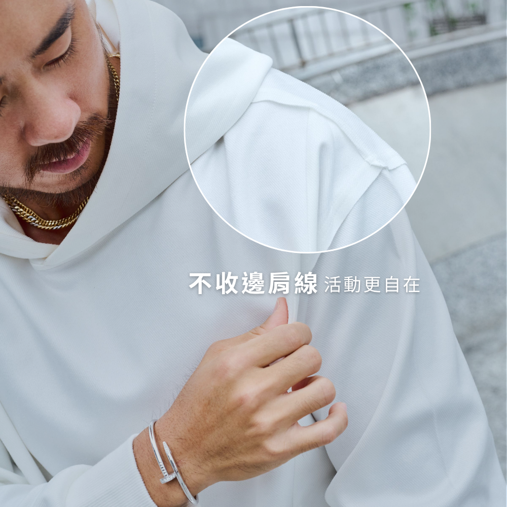 ◖現貨快速出貨◗ TAICHI素T專賣 | 麂皮絨帽T | 挺版不邋遢 打造你的完美輪廓 HOODIE-細節圖3